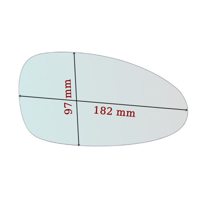 Vitre Miroir Asphérique GAUCHE Pur PORSCHE Carrera 993/911 GALLO RETROVISORI