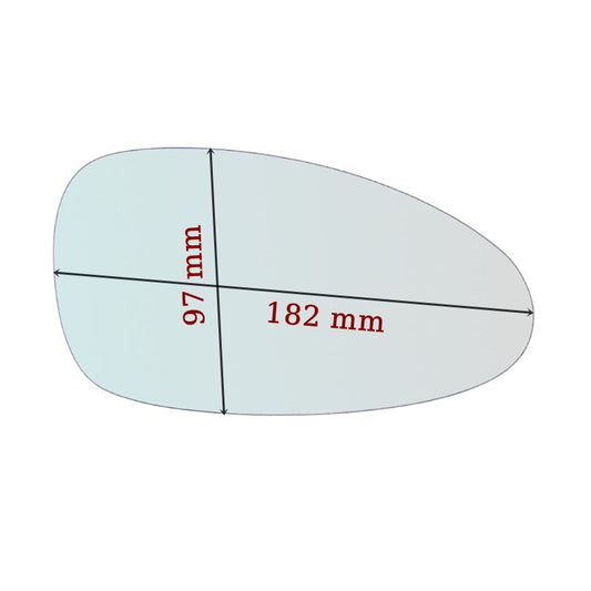 Vitre Miroir Asphérique GAUCHE Pur PORSCHE Carrera 993/911 GALLO RETROVISORI