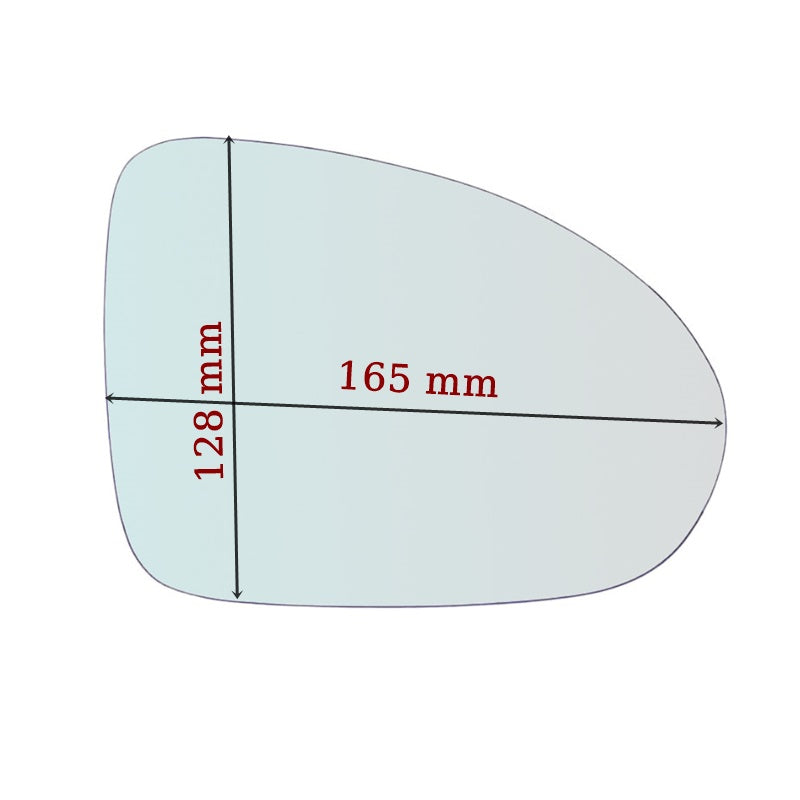 Vitre rétroviseur côté GAUCHE pur Smart ForFour I (454) depuis 2004-2006 GALLO RETROVISORI
