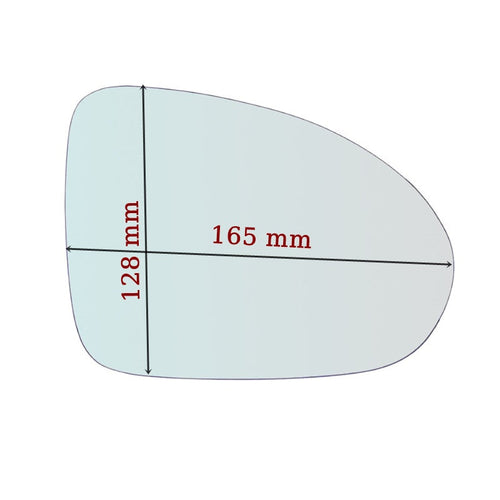 Vitre rétroviseur côté GAUCHE pur Smart ForFour I (454) depuis 2004-2006 GALLO RETROVISORI