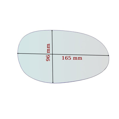 Miroir De Rechange côté GAUCHE pur Smart ForTwo I (450) depuis 2004-2007 GALLO RETROVISORI