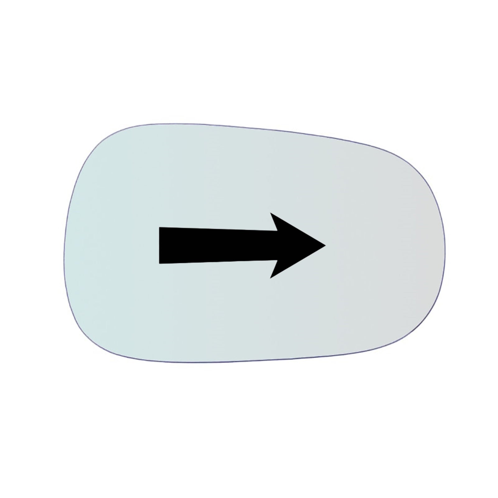 Vitre rétroviseur côté DROIT pur Renault Megane I depuis 1996-2001 GALLO RETROVISORI