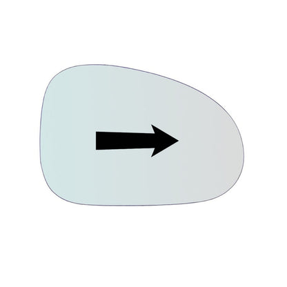 Vitre rétroviseur côté DROIT pur Chevrolet Matiz (M200) depuis 2005> GALLO RETROVISORI