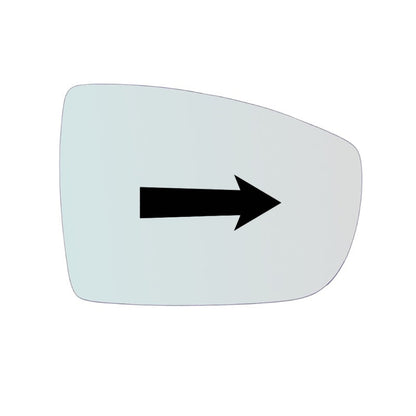 Vitre rétroviseur côté DROIT pur Ford Galaxy II (WA6) depuis 2006-2015 GALLO RETROVISORI