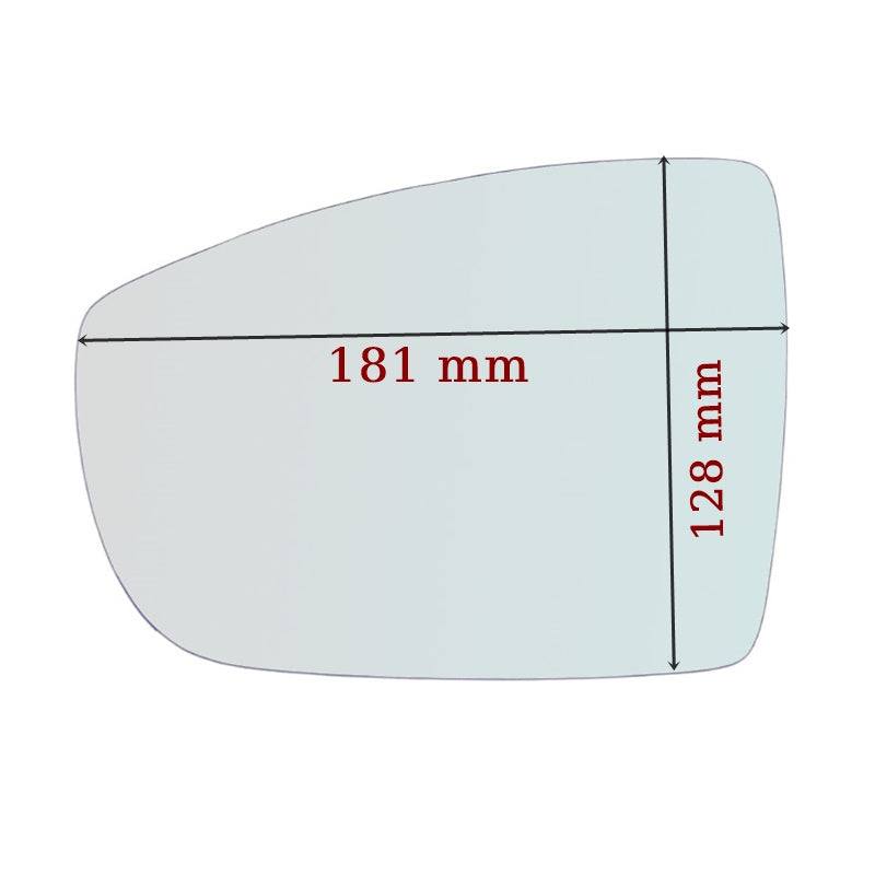 Vitre rétroviseur côté DROIT pur Ford Galaxy II (WA6) depuis 2006-2015 GALLO RETROVISORI