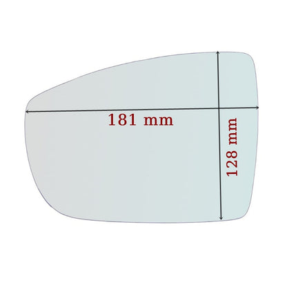 Vitre rétroviseur côté DROIT pur Ford Galaxy II (WA6) depuis 2006-2015 GALLO RETROVISORI