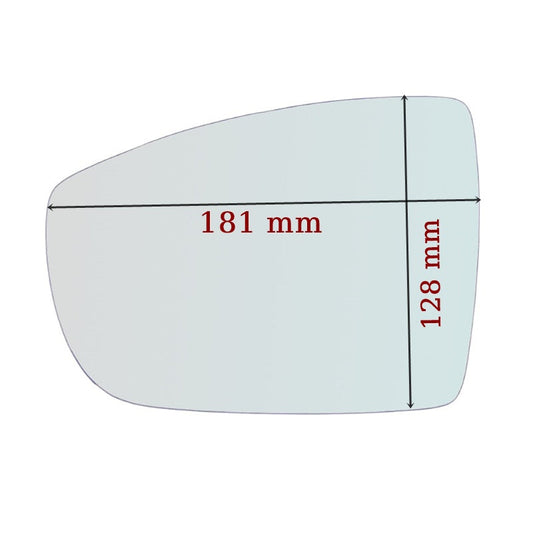 Vitre rétroviseur côté DROIT pur Ford Galaxy II (WA6) depuis 2006-2015 GALLO RETROVISORI