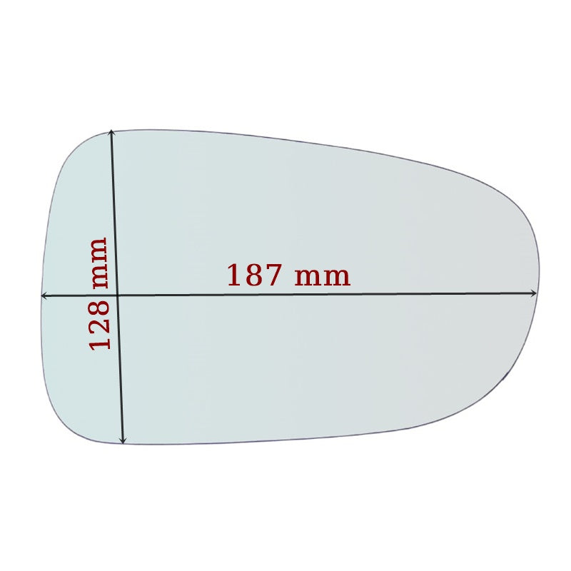 Vitre rétroviseur côté GAUCHE pur Volkswagen Sharan Idepuis 1995-1998 GALLO RETROVISORI
