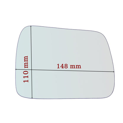 Vitre rétroviseur côté GAUCHE pur Jeep Cherokee II (XJ) depuis 1994-1998 GALLO RETROVISORI