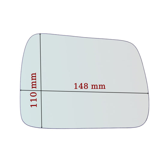 Vitre rétroviseur côté GAUCHE pur Jeep Cherokee II (XJ) depuis 1994-1998 GALLO RETROVISORI