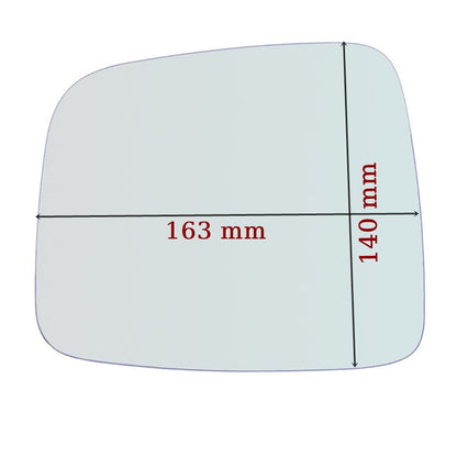 Vitre rétroviseur côté GAUCHE pur Jeep Cherokee III (KJ) depuis 2001-2008 GALLO RETROVISORI