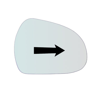 Vitre rétroviseur côté DROIT pur Peugeot 207 depuis 2006> GALLO RETROVISORI