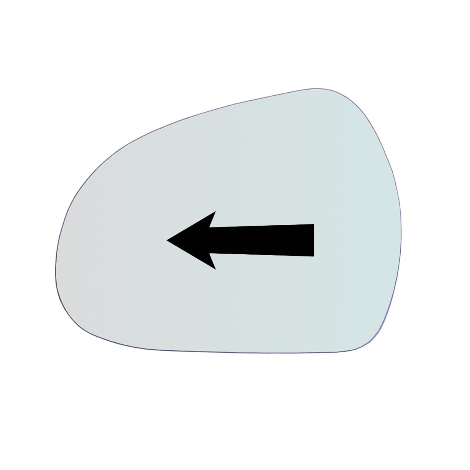 Vitre rétroviseur côté GAUCHE pur Peugeot 207 depuis 2006> GALLO RETROVISORI