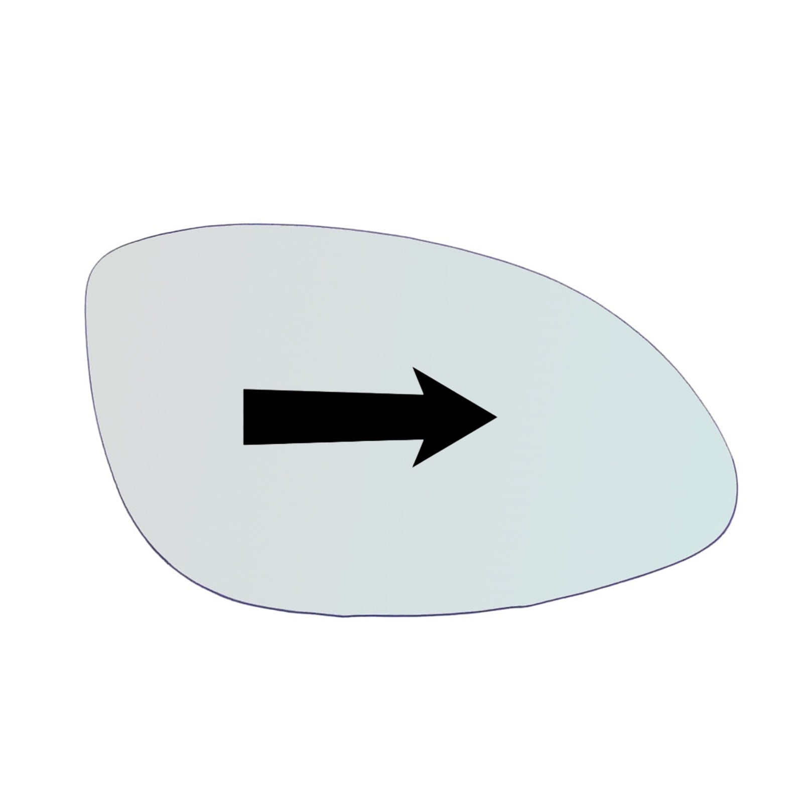 Vitre rétroviseur côté DROIT pur Opel Vectra B (J96) depuis 1995-2004 GALLO RETROVISORI