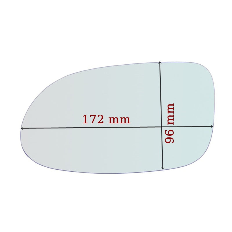 Vitre rétroviseur côté DROIT pur Mercedes SLK I (R170) depuis 1996-2004 GALLO RETROVISORI