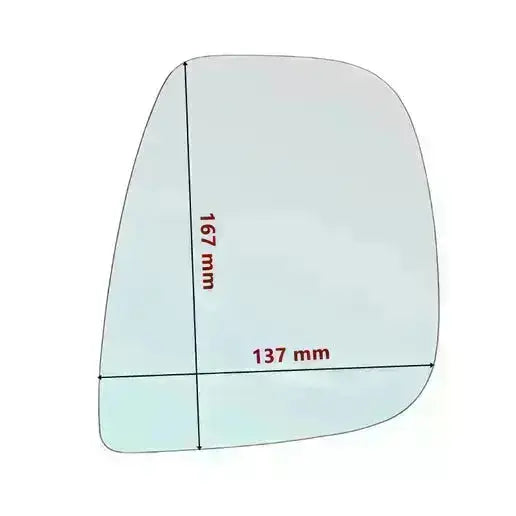 Vitre rétroviseur côté GAUCHE pur Fiat Doblo III depuis 2019> GALLO RETROVISORI