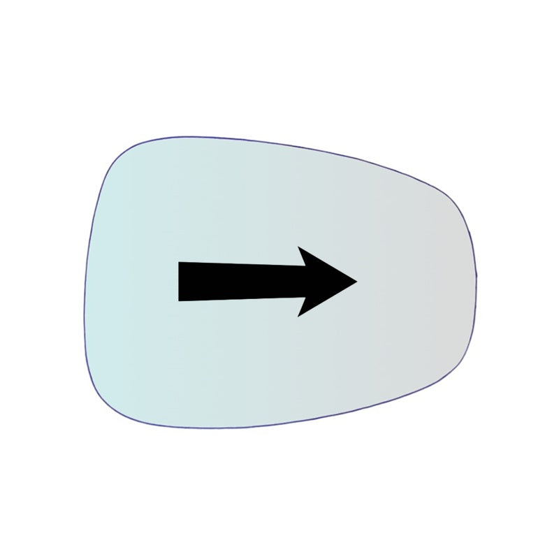 Vitre rétroviseur côté DROITE Moto Triumph Thruxton Boneville - www.glass-europa.com