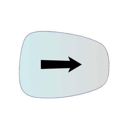 Vitre rétroviseur côté DROITE Moto Triumph Thruxton Boneville - www.glass-europa.com