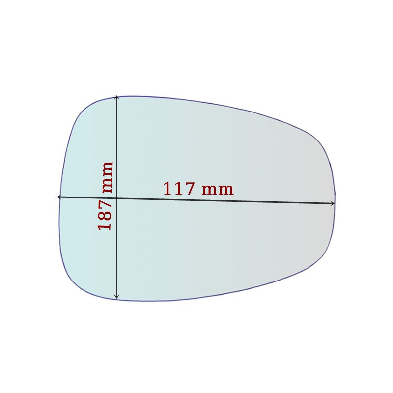 Vitre rétroviseur côté DROITE Moto Triumph Thruxton Boneville - www.glass-europa.com