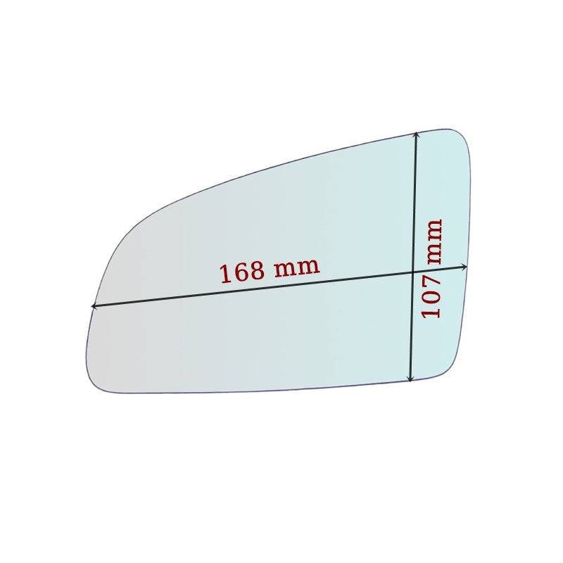 Vitre rétroviseur côté DROITE pur Audi A4 III 2004-2008 - www.glass-europa.com