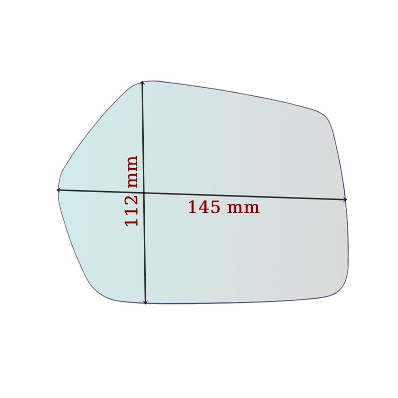 Vitre rétroviseur côté DROITE Moto Honda Gold - www.glass-europa.com