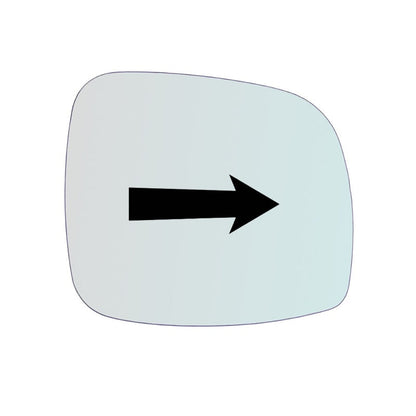 Vitre rétroviseur côté DROIT pur Chrysler Grand Voyager (RT) depuis 2007> GALLO RETROVISORI