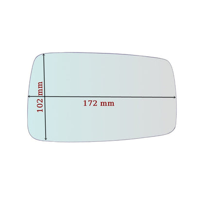 Vitre rétroviseur côté GAUCHE pur Seat Toledo I (1L) depuis 1991-1999 GALLO RETROVISORI