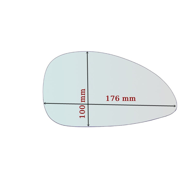 Vitre rétroviseur côté GAUCHE pur Citroen C4 I depuis 2005-2009 GALLO RETROVISORI