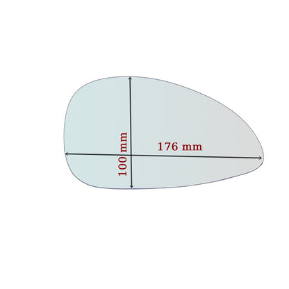 Vitre rétroviseur côté GAUCHE pur Citroen C4 I depuis 2005-2009 GALLO RETROVISORI