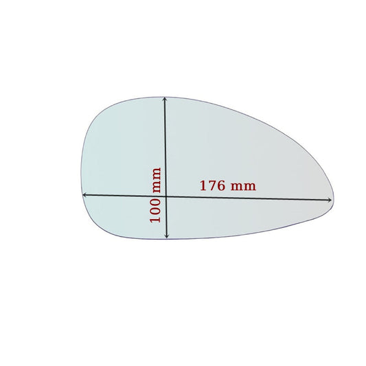 Vitre rétroviseur côté GAUCHE pur Citroen C4 I depuis 2005-2009 GALLO RETROVISORI