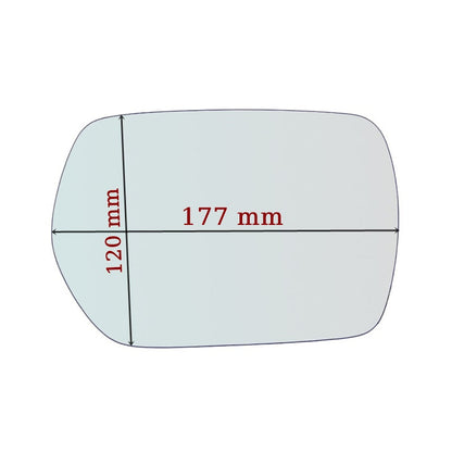 Vitre rétroviseur côté GAUCHE pur Mitsubishi Outlander I depuis 2001-2006 GALLO RETROVISORI