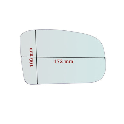 Vitre rétroviseur côté GAUCHE pur Mercedes Classe E (W210) 1995-2003 GALLO RETROVISORI