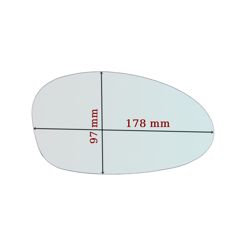 Vitre Miroir Asphérique DROIT Pur Bmw Z4 (E85) depuis 2003-2009 GALLO RETROVISORI