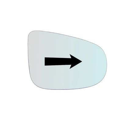 Vitre rétroviseur côté DROIT pur Volkswagen Golf VI depuis 2008-2013 - MIROIRS-AUTO2004