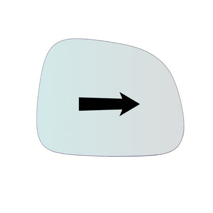 Vitre rétroviseur côté DROIT pur Fiat Panda II (169) depuis 2008> GALLO RETROVISORI