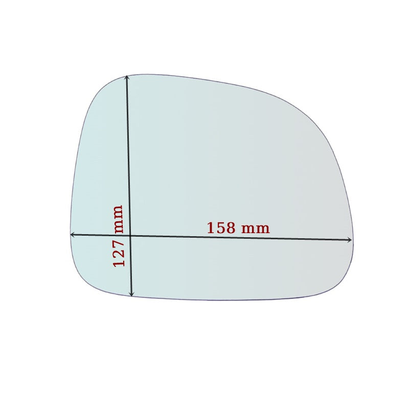 Vitre rétroviseur côté GAUCHE pur Fiat Panda II (169) depuis 2008> GALLO RETROVISORI