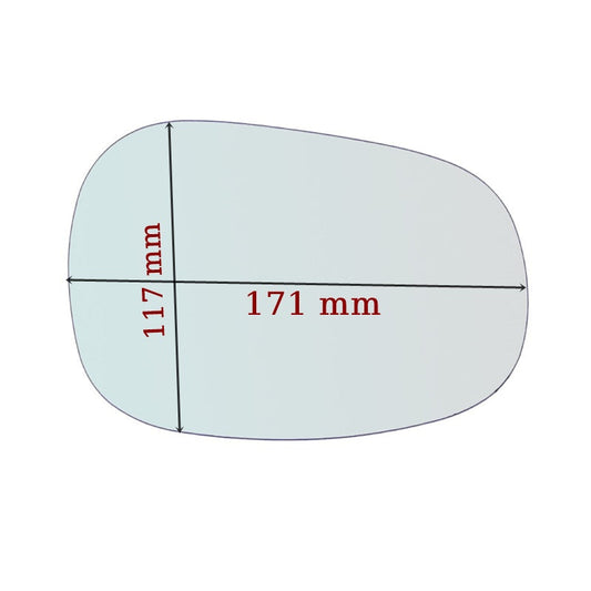 Vitre rétroviseur côté GAUCHE pur Bmw Serie 1 (E82) depuis 2009-2013 GALLO RETROVISORI
