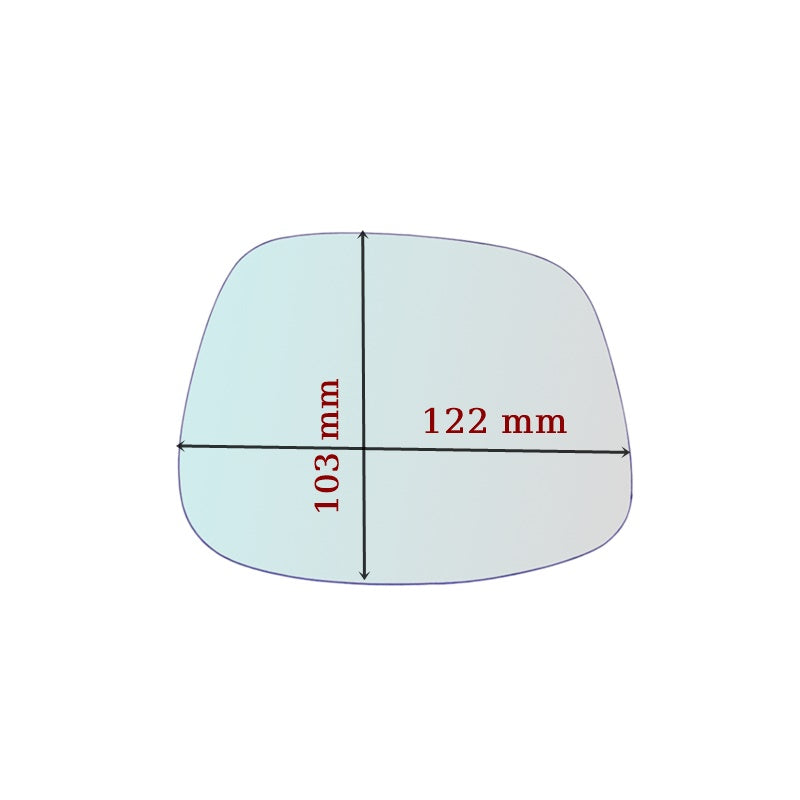 Vitre rétroviseur côté DROIT pur Cagiva Elephant - www.glass-europa.com