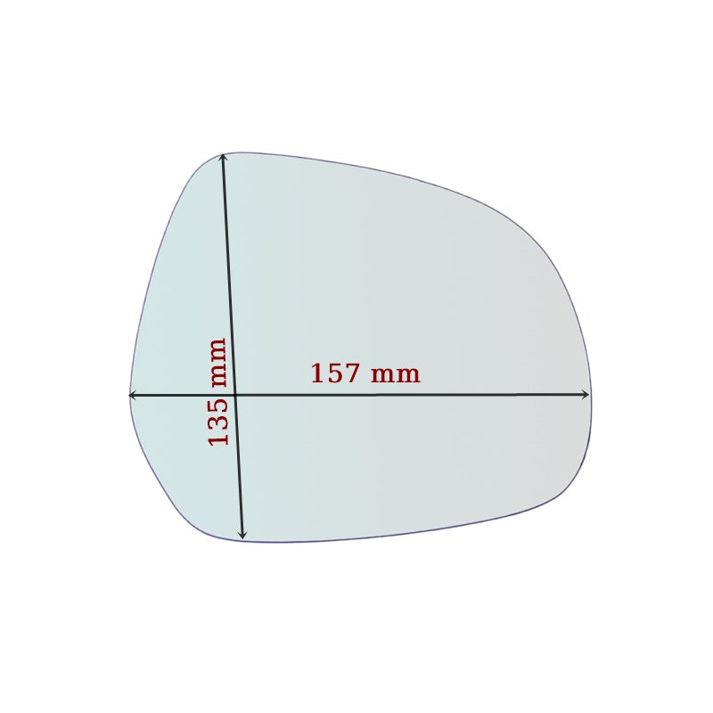 Vitre rétroviseur côté DROIT pur Opel Agila B (H08) depuis 2008-2014 - MIROIRS-AUTO2004