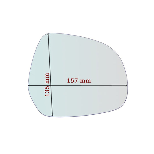 Vitre rétroviseur côté DROIT pur Opel Agila B (H08) depuis 2008-2014 - MIROIRS-AUTO2004