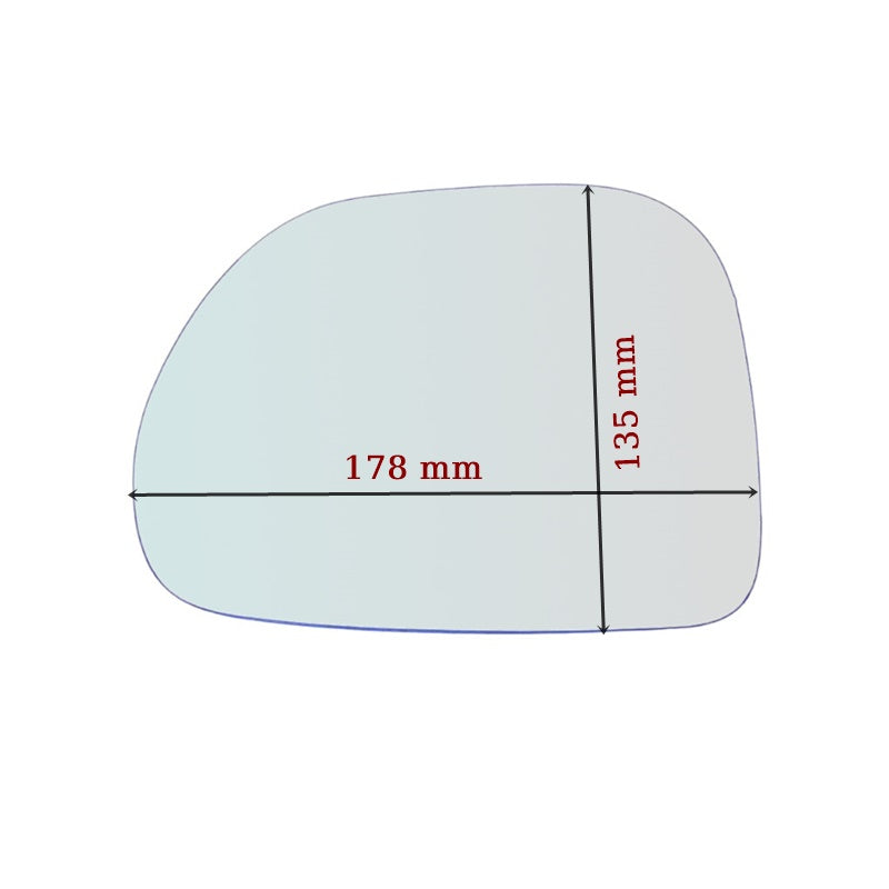 Miroir De Rechange côté DROIT pur Fiat 500L (351) dal 2012> - MIROIRS-AUTO2004