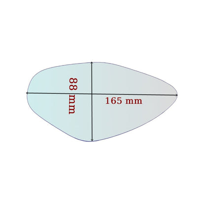 Vitre rétroviseur côté GAUCHE pur Cagiva Raptor - www.glass-europa.com