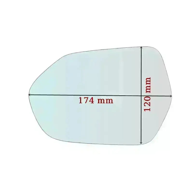 Vitre Miroir Asphérique DROIT pur Toyota Prius IV (W5) depuis 2015> - MIROIRS-AUTO2004