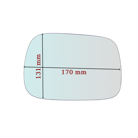 Vitre rétroviseur côté DROIT pur Volvo XC70 2000-2004 - www.glass-europa.com
