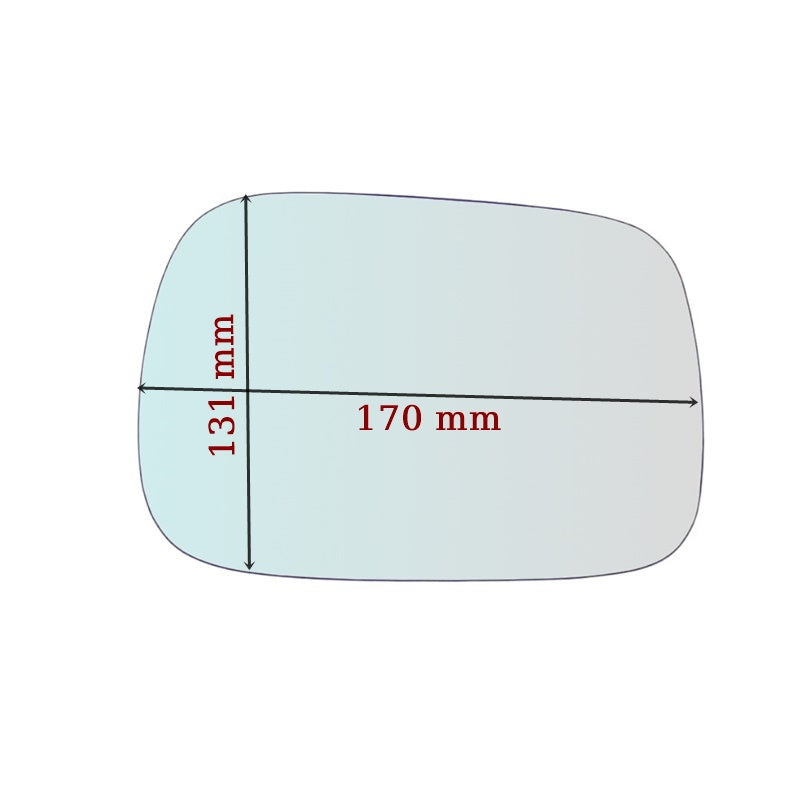 Vitre rétroviseur côté DROIT pur Volvo XC70 2000-2004 - www.glass-europa.com