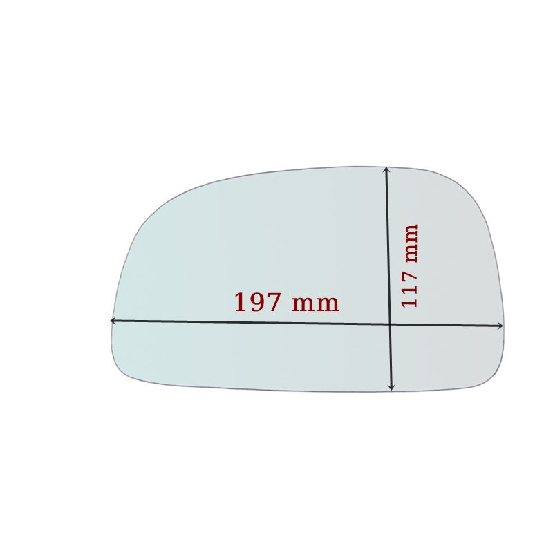 Vitre rétroviseur côté DROIT pur Hyundai Santa Fe I (SM) depuis 2000> GALLO RETROVISORI