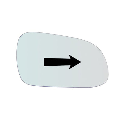 Vitre rétroviseur côté DROIT pur Volkswagen Fox I (5Z1) depuis 2003> GALLO RETROVISORI