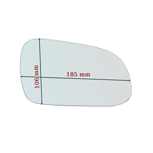Vitre rétroviseur côté GAUCHE pur Volkswagen Fox I (5Z1) depuis 2003> GALLO RETROVISORI