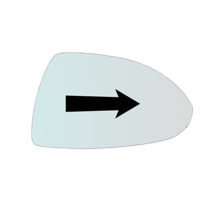 Vitre rétroviseur côté DROIT pur Opel Corsa E (X15) depuis 2014> GALLO RETROVISORI