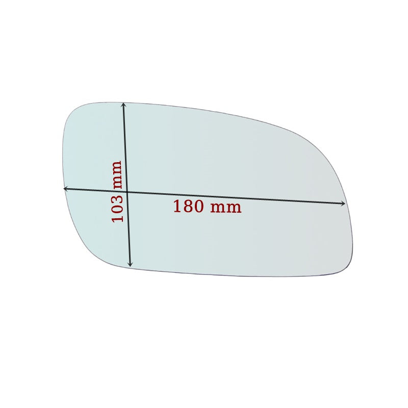 Vitre rétroviseur côté GAUCHE pur Volkswagen Touran depuis 2003-2010 GALLO RETROVISORI